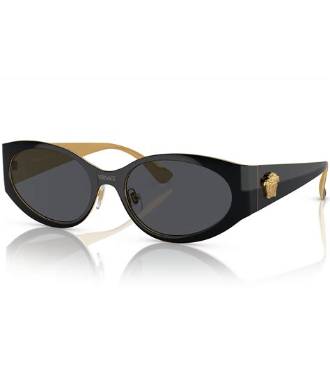 Versace 56mm Oval Sunglasses 